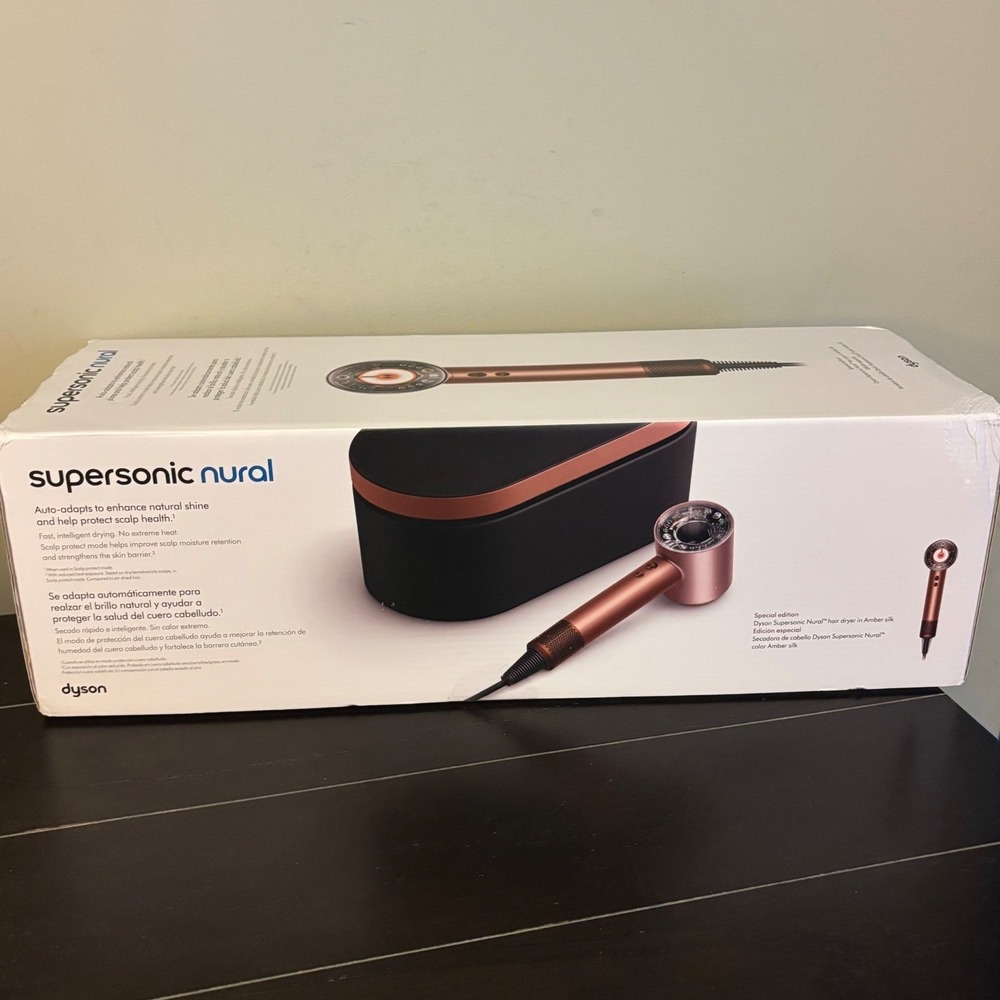 Dyson Supersonic Nural Hair Dryer Special Edition Amber Silk HD16 New Open Box
